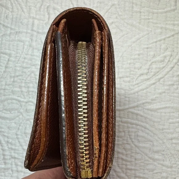 Louis Vuitton VintageBrown Monogram Porte-Monnaie Tresor Wallet